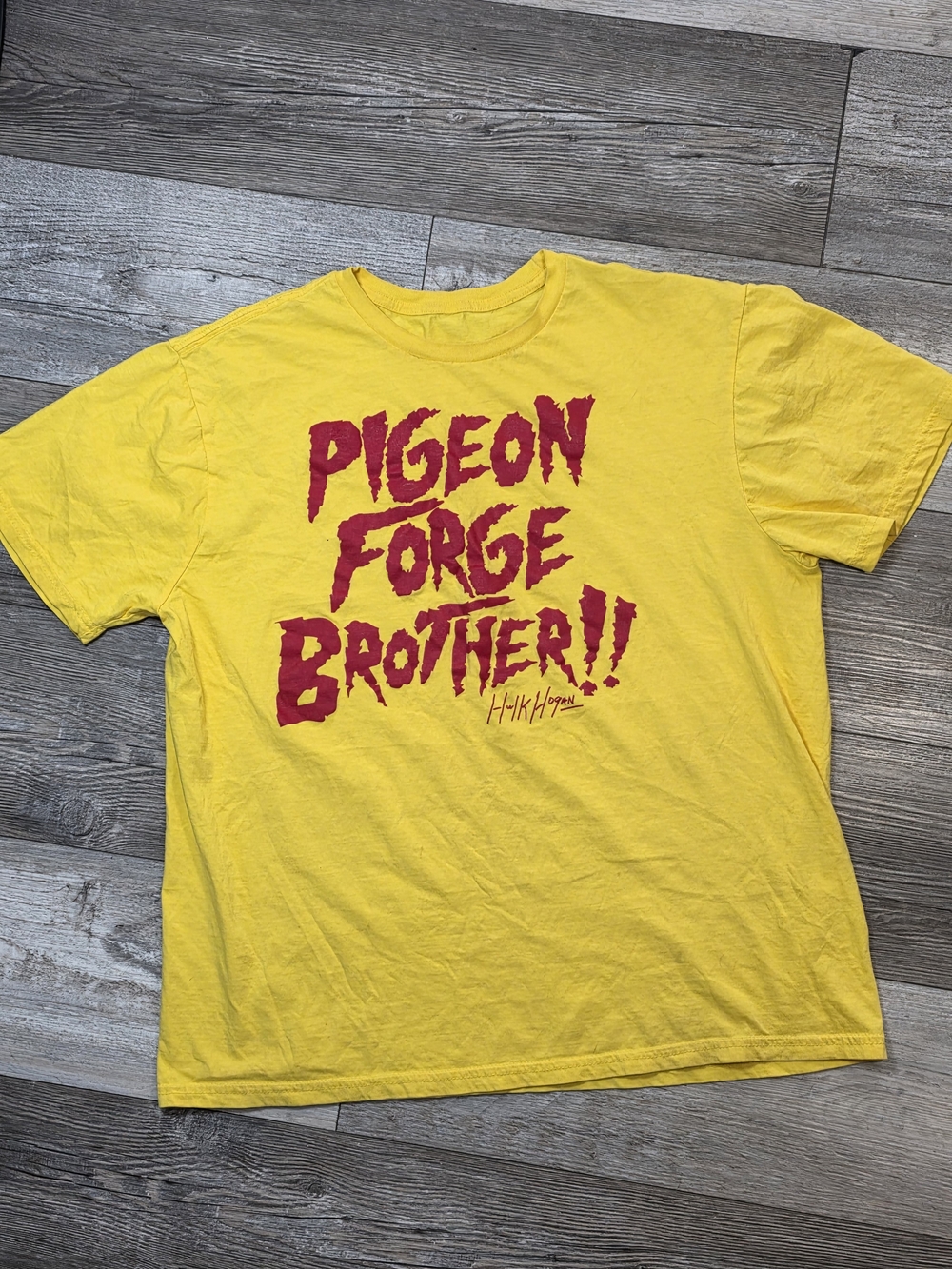 Hulk Hogan's Wrestling Shop Pigeon Forge Brother! Graphic Tee Shirt Sz Md *READ